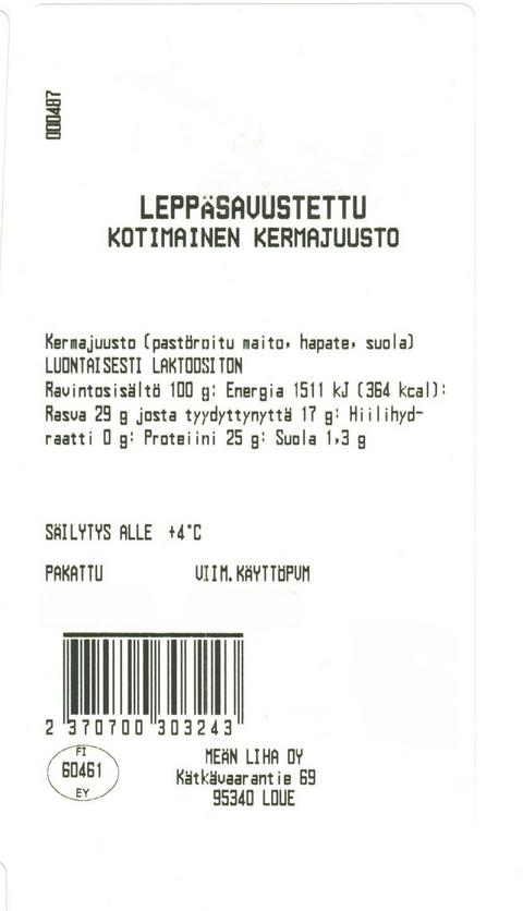 Leppäsavustettu kermajuusto -Meän Liha